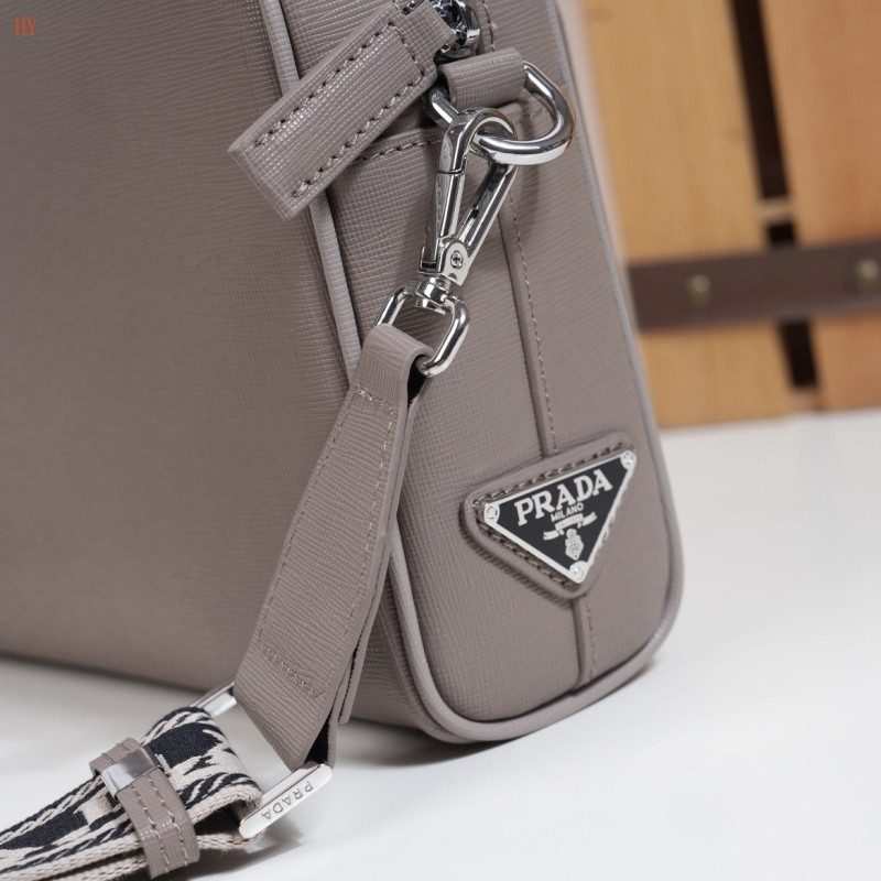 Pra*a saffiano leather shoulder bag