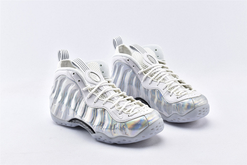 Nike Air Foamposite One Laser Silver White Basketball Shoes AA3963-105