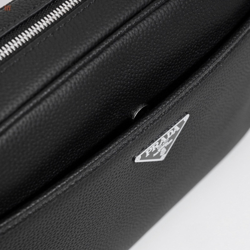 Pra*a saffiano leather shoulder bag