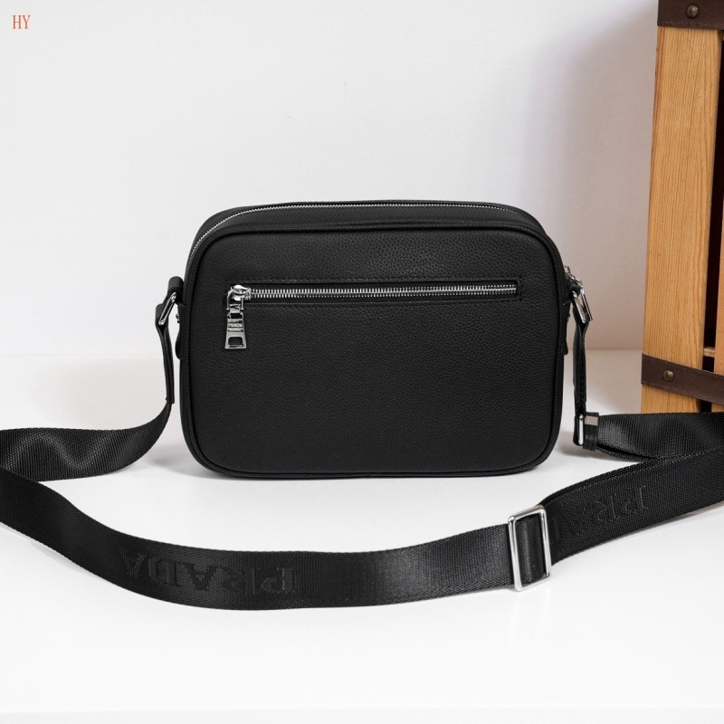 Pra*a saffiano leather shoulder bag