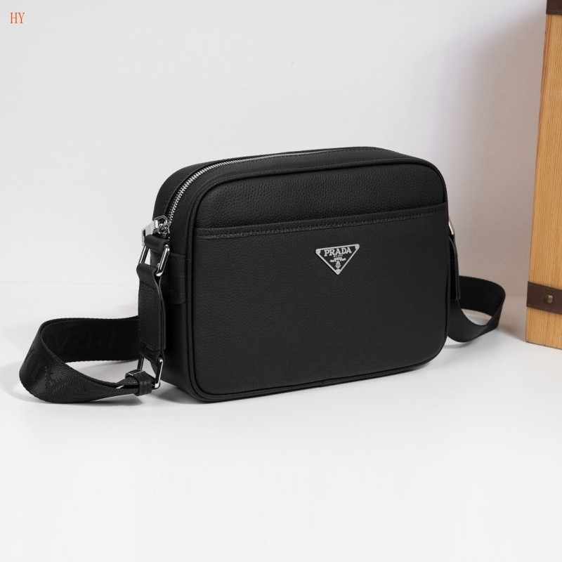 Pra*a saffiano leather shoulder bag