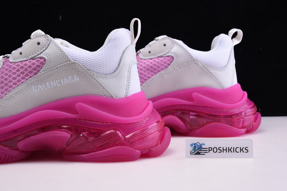 Ba*len*cia*ga triple s trainers clear sole pink white 544351 w0901 2281