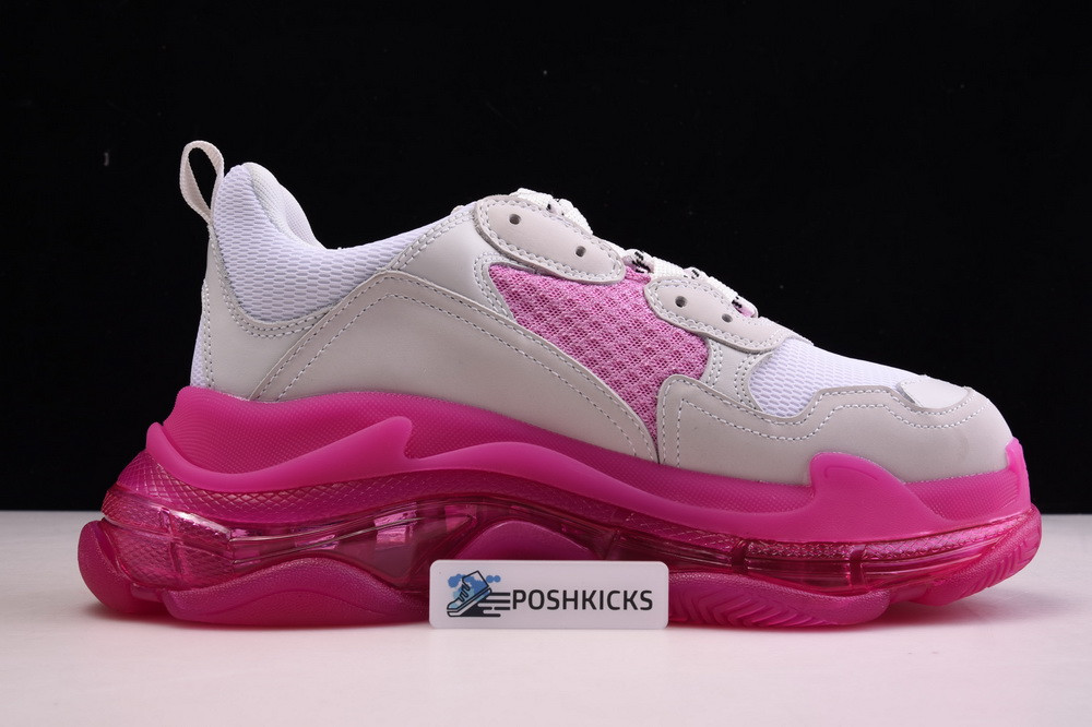 Ba*len*cia*ga triple s trainers clear sole pink white 544351 w0901 2281