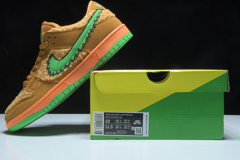 Grateful Dead x Nike SB Dunk Low “orange Bear” CJ5378 800