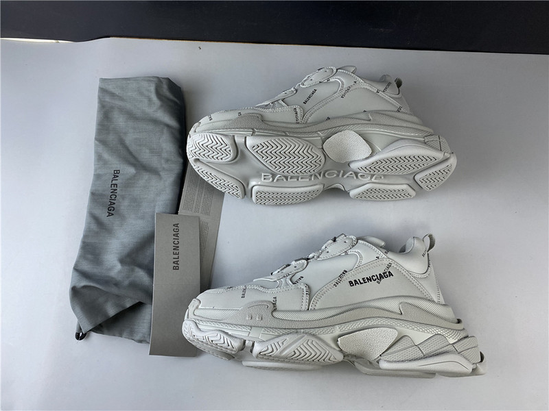 Ba*len*cia*ga triple s sneakers (grey with logo) 536737 w2fa1 1210