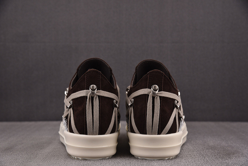 RICK 0WENS SNEAKERS(BROWN RED)