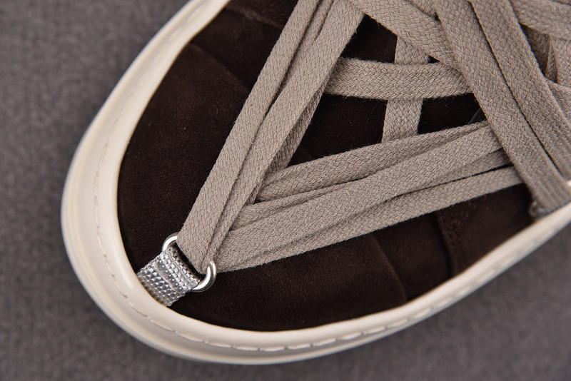 RICK 0WENS SNEAKERS(BROWN RED)