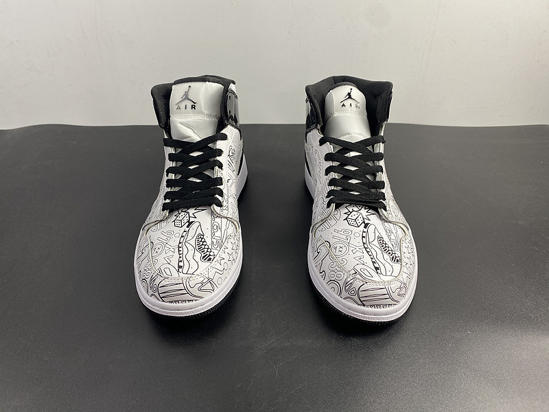 AIR JORDAN 1 MID GS “DIY” DC4099-100