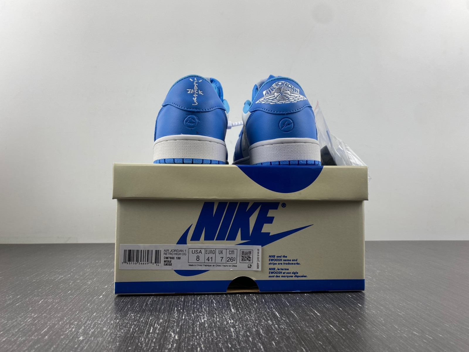 OFF-WHITE x Travis Scott x Air Jordan 1 OW DM7866-180