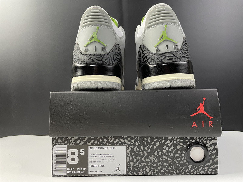 AIR JORDAN 3 RETRO ‘CHLOROPHYLL’ 136064 006