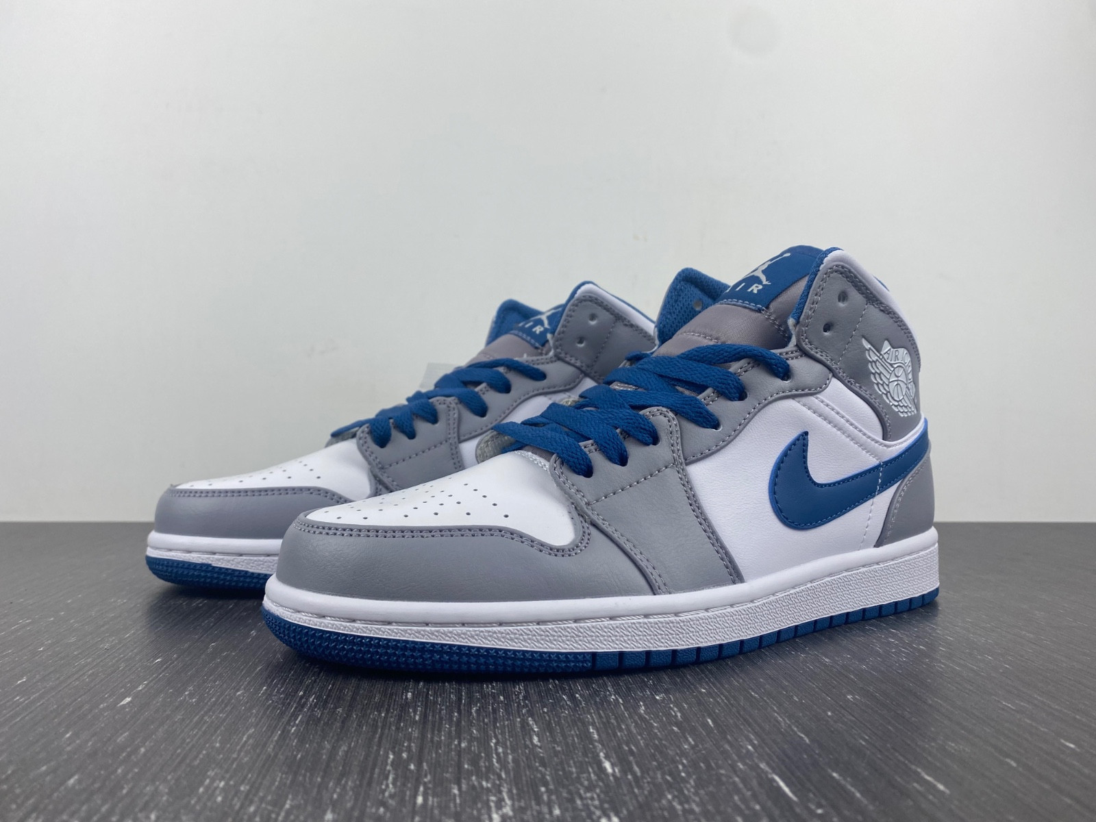 Jordan 1 Mid True Blue Cement (GS) - DQ8423-014