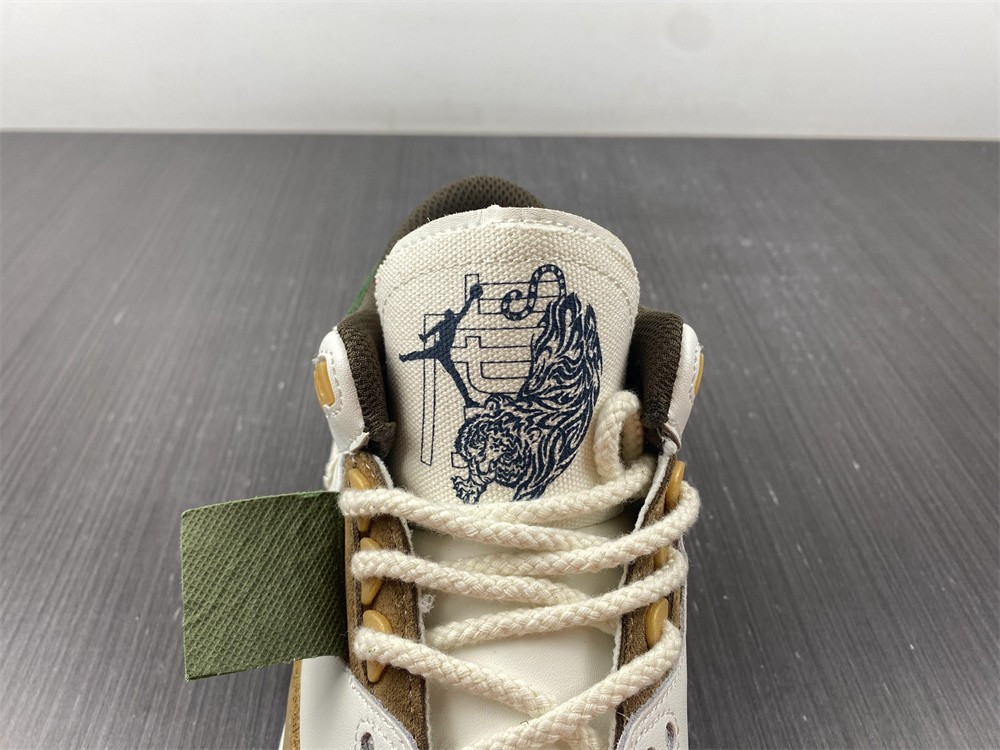 Air Jordan 3 Retro SE White Dark Brown Green 398614-500