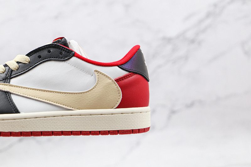 Fragment x Travis Scott x Air Jordan 1 TS White Black University Red CQ4278-088