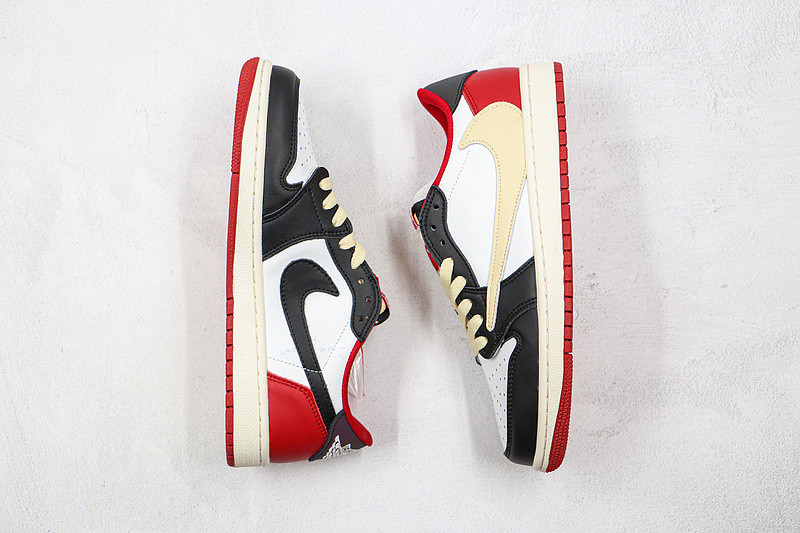 Fragment x Travis Scott x Air Jordan 1 TS White Black University Red CQ4278-088