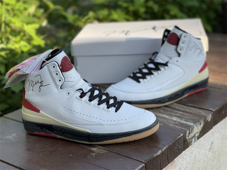 OW X AIR JORDAN 2 HIGH RED DJ4375-101