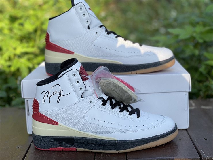OW X AIR JORDAN 2 HIGH RED DJ4375-101