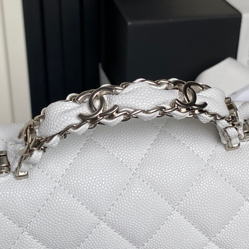 Ch**el - mini rectangular top handle classic flap bag