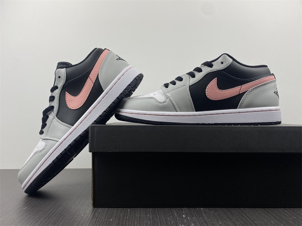 Jordan 1 Low Black Grey Pink 553558-062