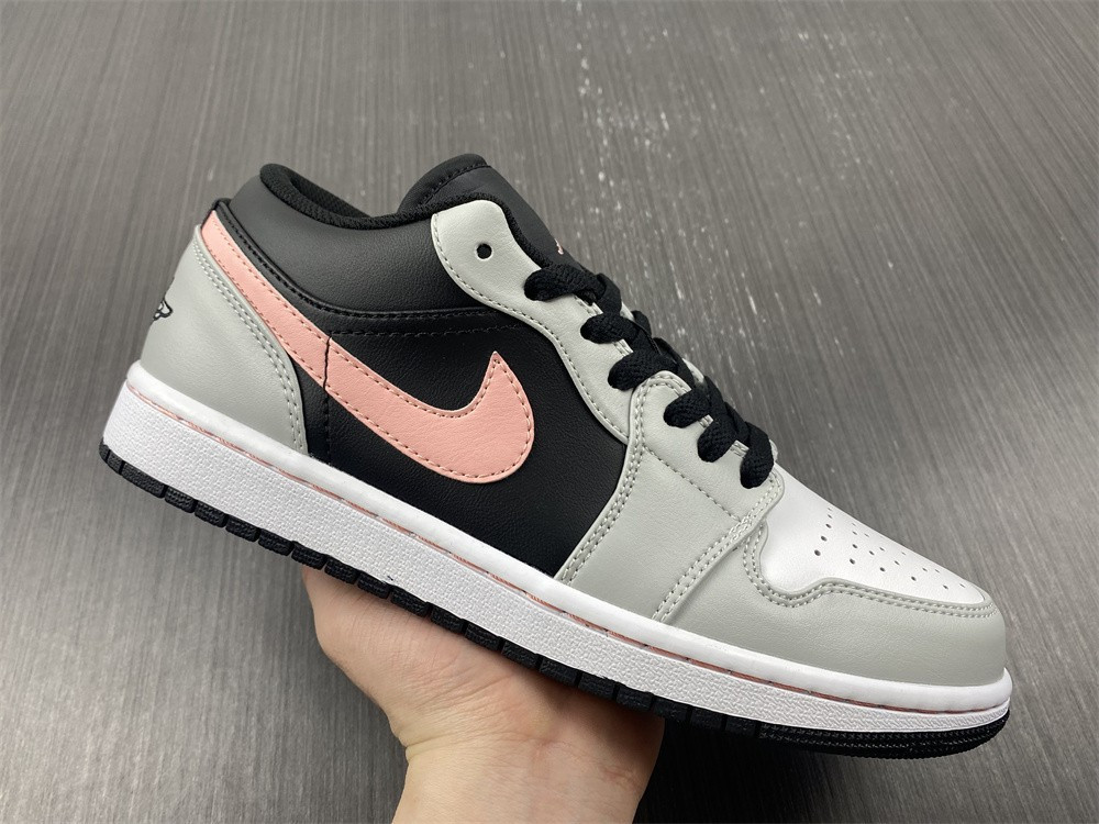 Jordan 1 Low Black Grey Pink 553558-062