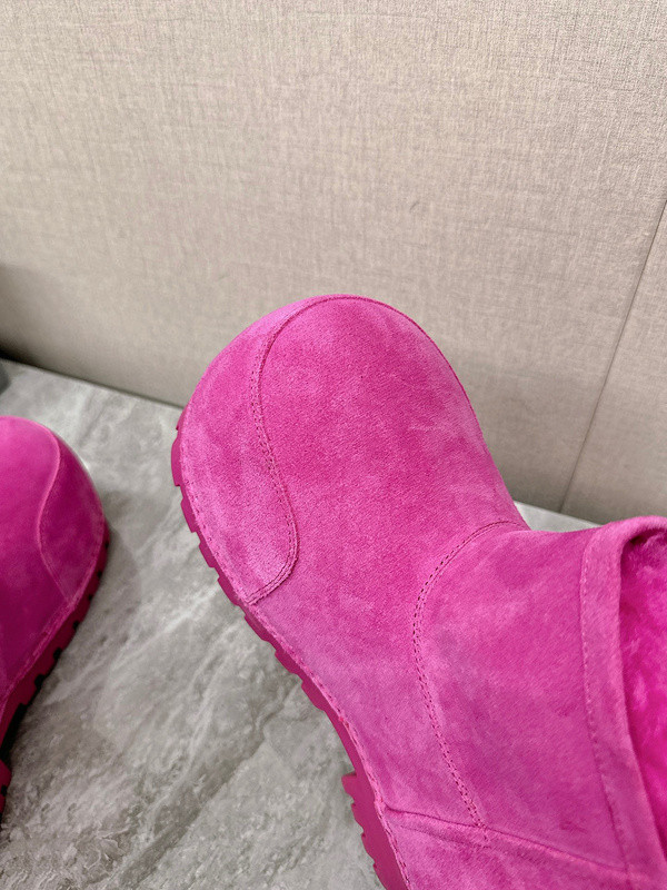 Balenciaga Alaska Fur Bootie in PINK