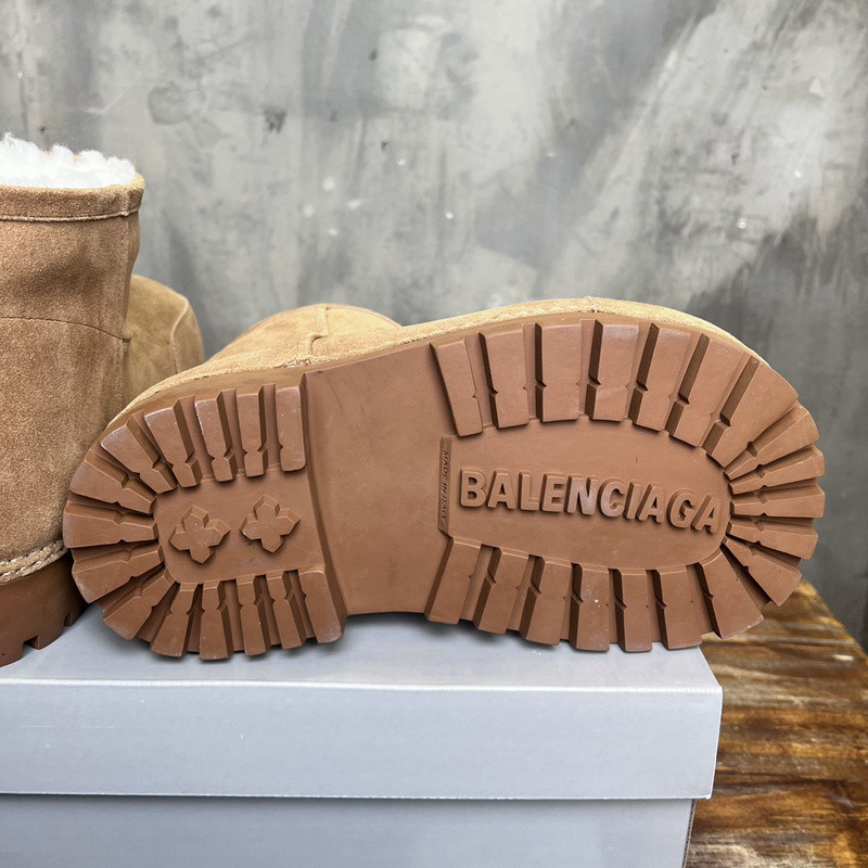 Balenciaga Brown Alaska Fur Bootie