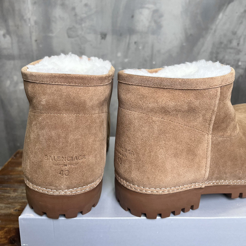 Balenciaga Brown Alaska Fur Bootie