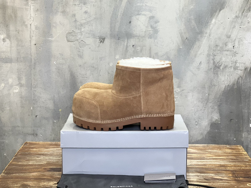 Balenciaga Brown Alaska Fur Bootie