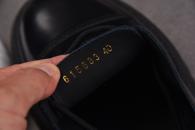 Balenciaga Tractor leather loafers in black