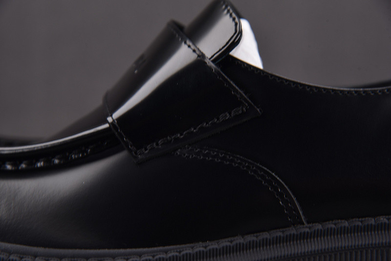 Balenciaga Tractor leather loafers in black