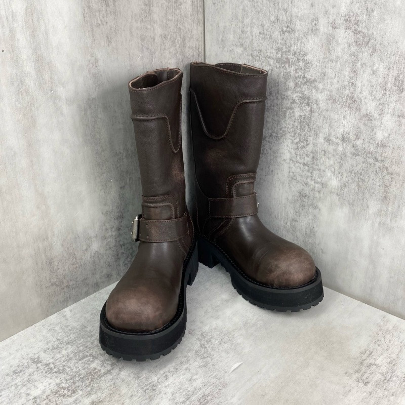 BALENCIAGA Venom leather biker boots