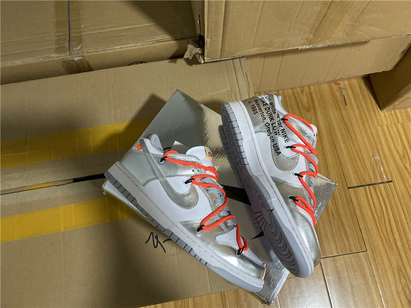 OW X Dunk Low LTHR CT0856-800