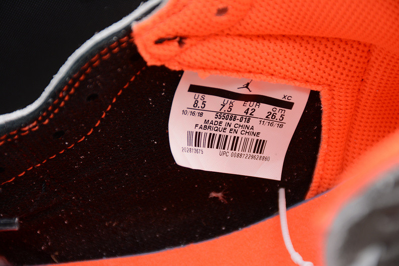 AIR JORDAN 1 RETRO HIGH NEUTRAL GREY HYPER CRIMSON 555088-018