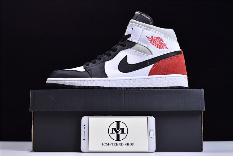 NK Air Jordan 1 Mid SE"Track Red/Union"AJ1 852542-100