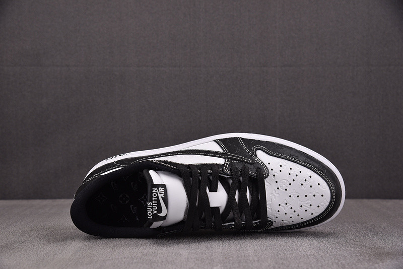 LV x Air Jordan 1 x TS White Black DL2211-001