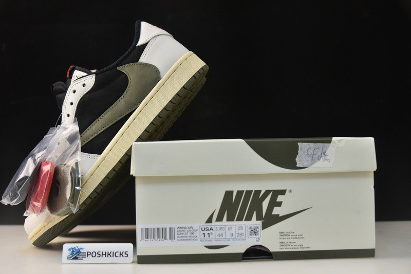 Travis Scott Air Jordan 1 Low OG Olive WMNS DZ4137-106