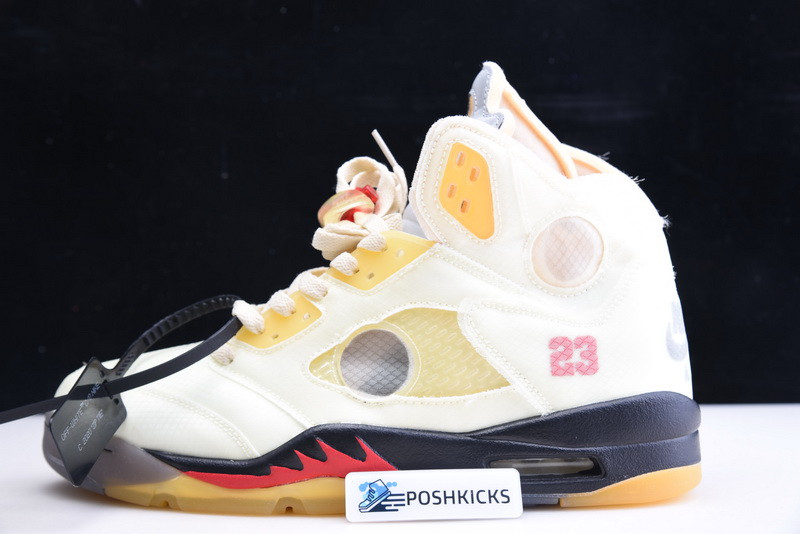 OW AIR JORDAN 5 SAIL FIRE RED DH8565-100
