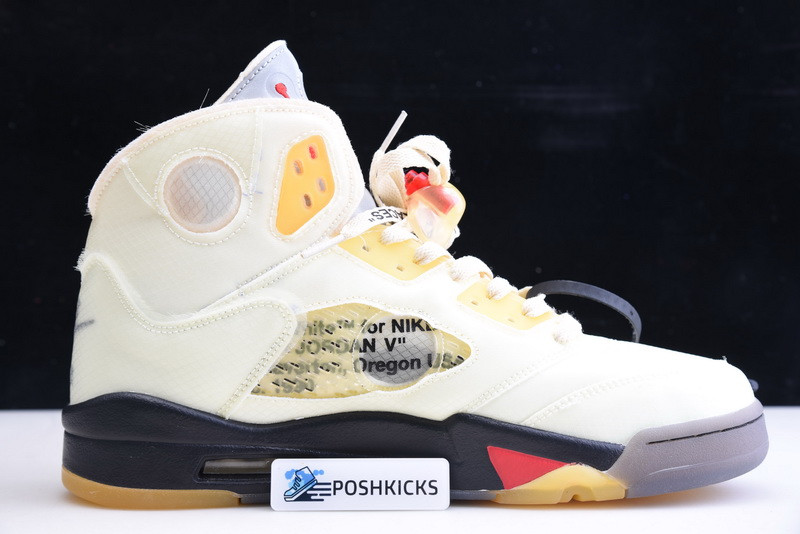 OW AIR JORDAN 5 SAIL FIRE RED DH8565-100
