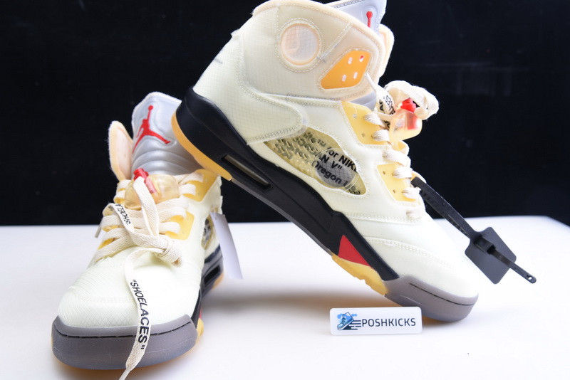 OW AIR JORDAN 5 SAIL FIRE RED DH8565-100