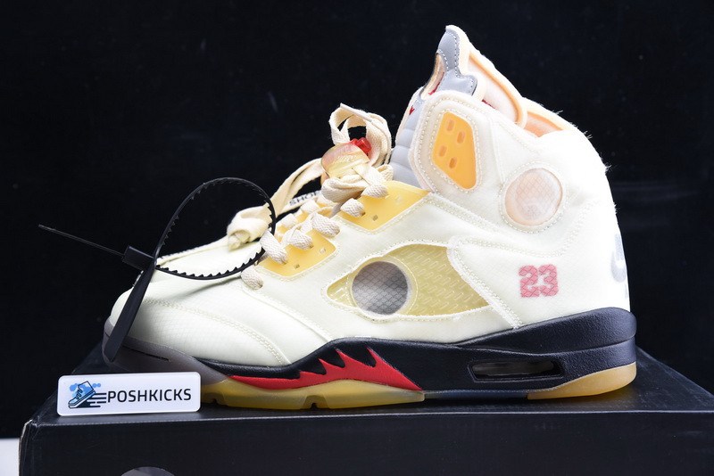 OW AIR JORDAN 5 SAIL FIRE RED DH8565-100