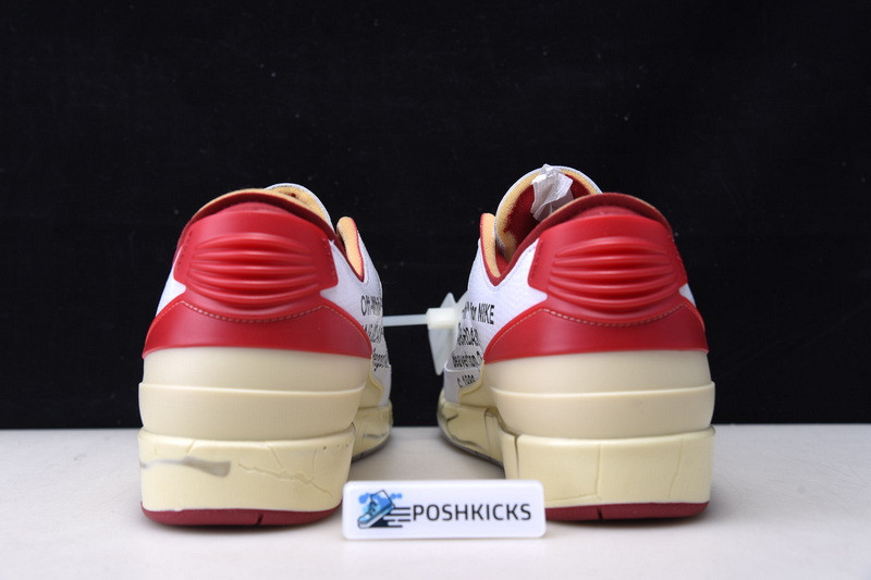 OW x Air Jordan 2 Low Red DJ4375-106