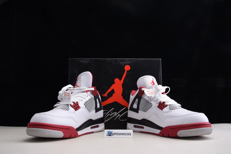 OW X Air Jordan 4 Retro Fire Red (2020) - DC7770-160