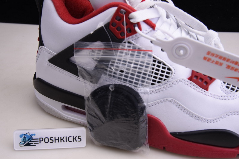 OW X Air Jordan 4 Retro Fire Red (2020) - DC7770-160