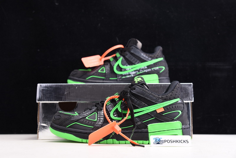 OW x Nike Air Rubber Dunk “Green Strike CU6015-001