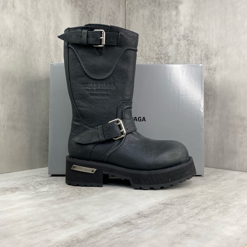BALENCIAGA Venom leather biker boots