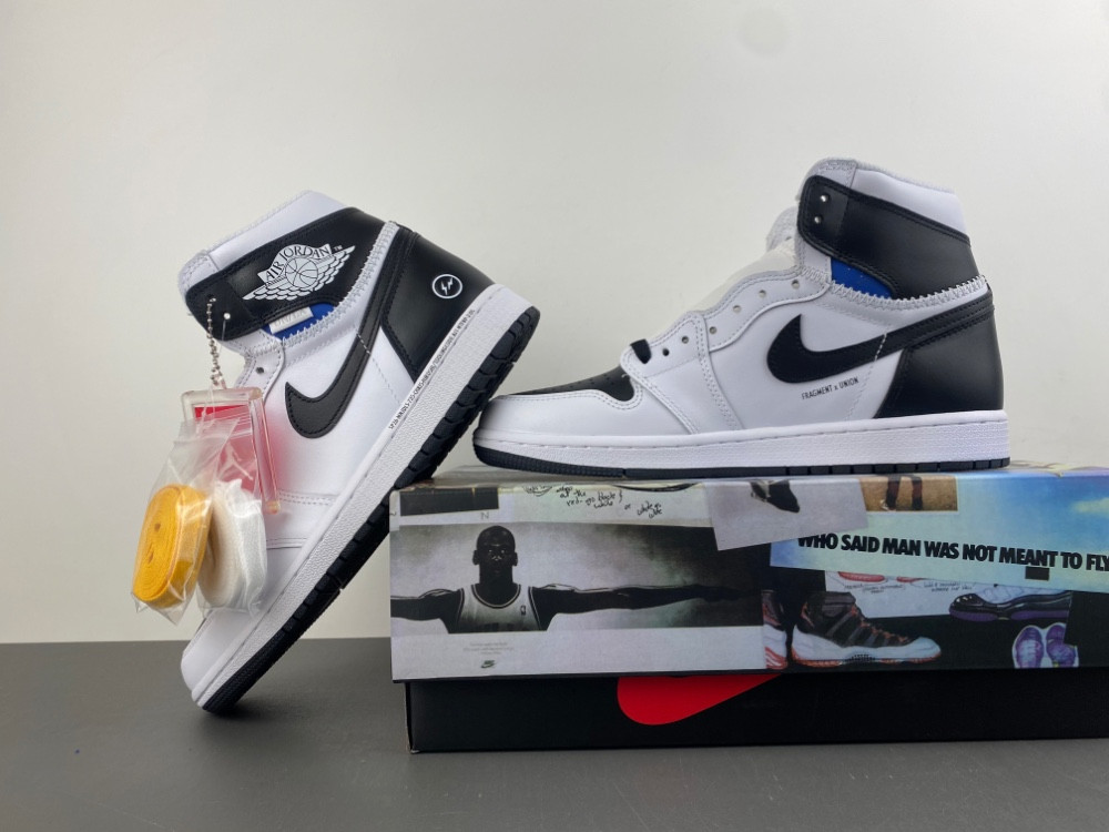Union Fragment Air Jordan 1 White Black II7282-100