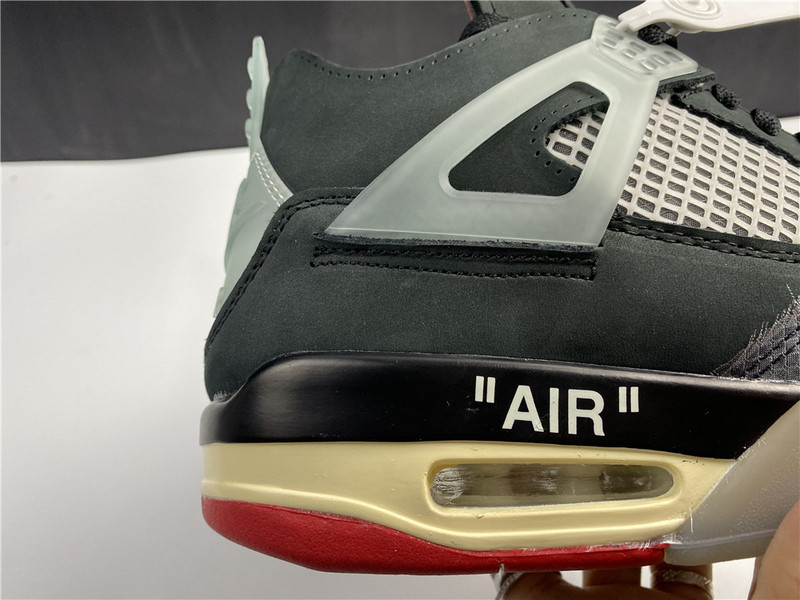 OW X AIR JORDAN 4 “BRED” CV9388-001