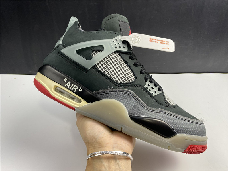 OW X AIR JORDAN 4 “BRED” CV9388-001