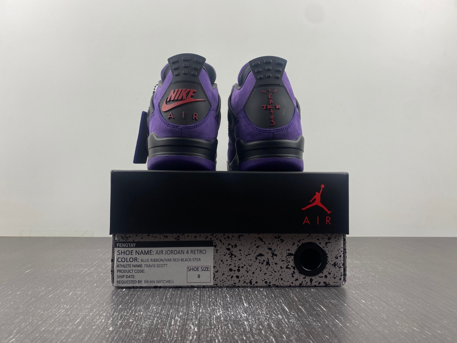 AIR JORDAN 4 RETRO TRAVIS SCOTT PURPLE AJ4-766302