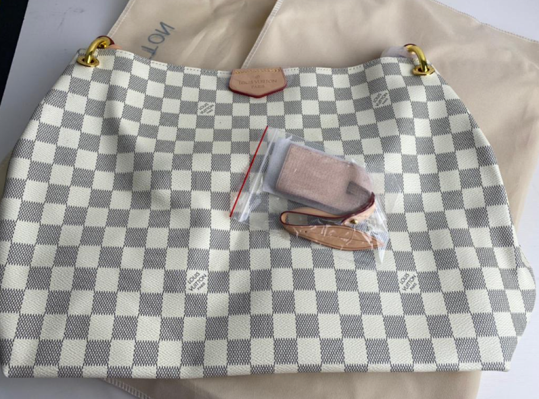 LV DAMIER AZUR GRACEFUL PM 35CM