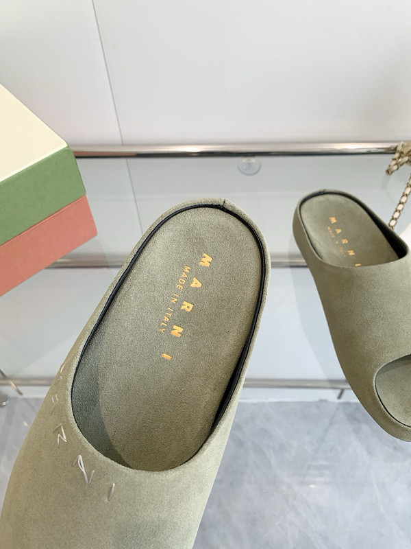 Marni Fusslide Suede Sandals